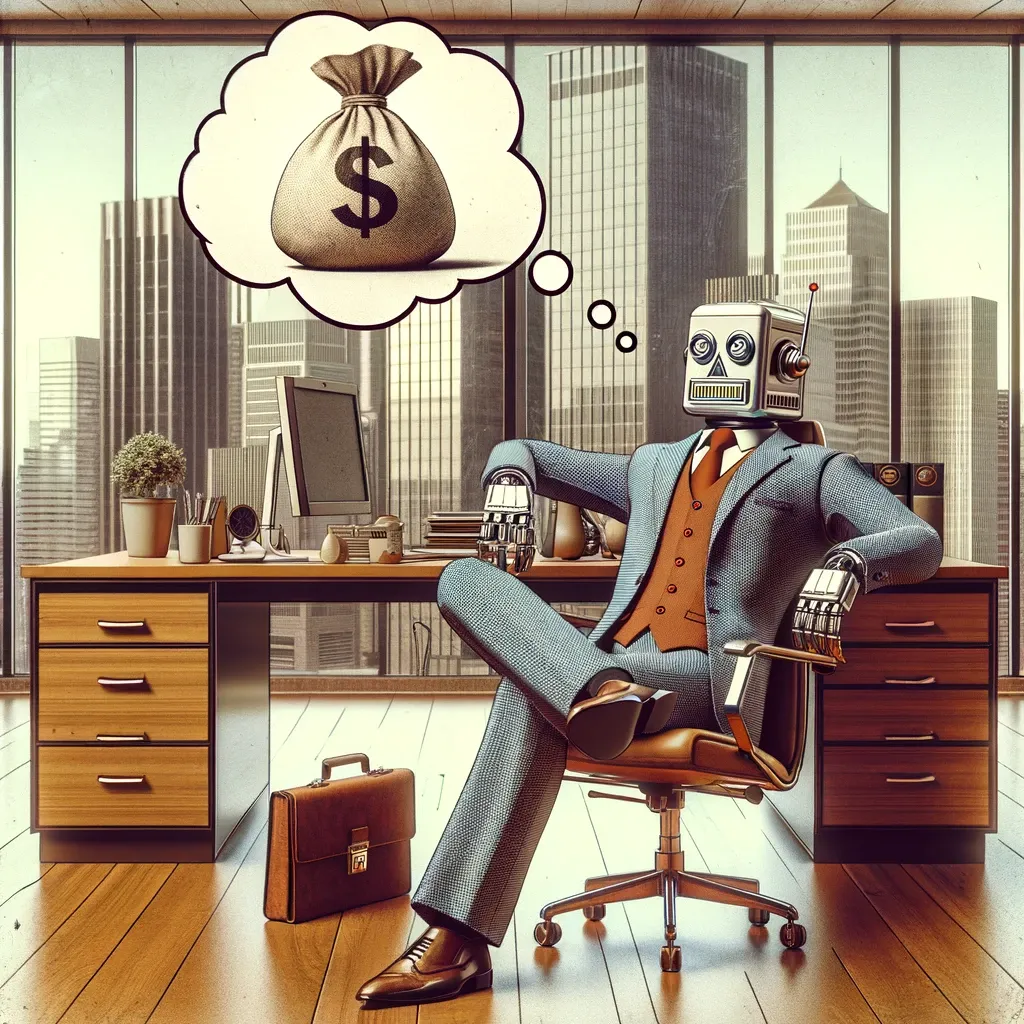 Inteligencia artificial interactuando con instrumentos financieros