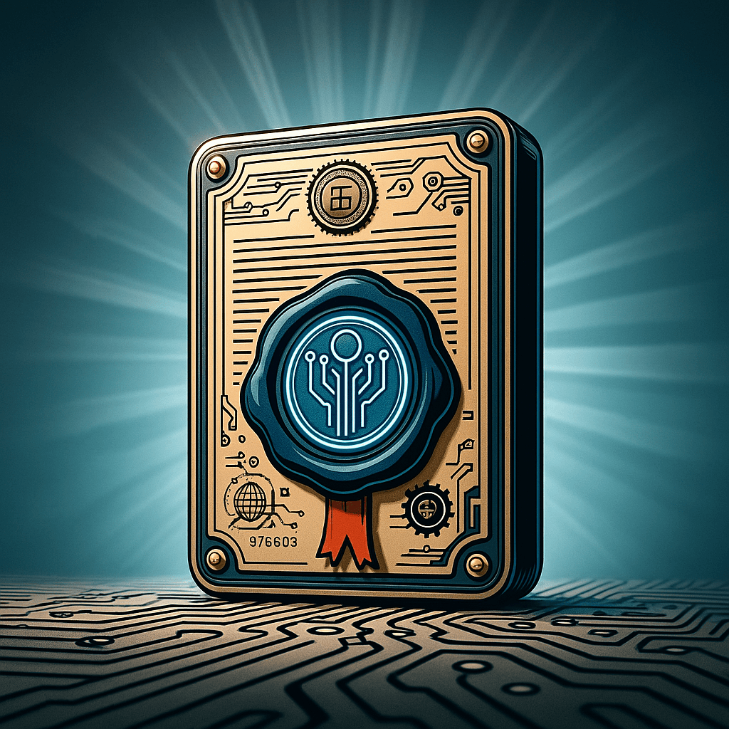 Representación digital de un comprobante de nómina con sello electrónico sobre un fondo tecnológico.