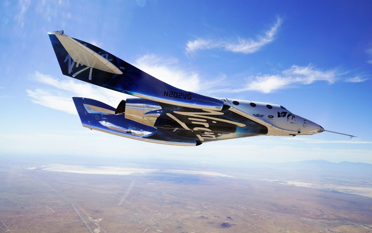 Virgin Galactic en vuelo
